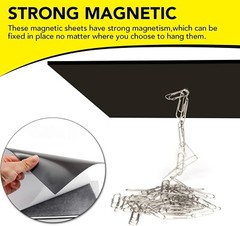Flexible 4″ x 6″ Magnetic Sheets with Strong Adhesive – Perfect for Photos