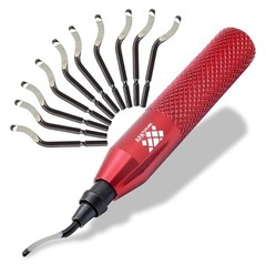 AFA Tooling Deburring Tool Kit with 11 HSS Swivel Blades for Metal PVC 3D Prints