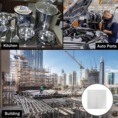 304 Stainless Steel Sheets Metal 12″ x x 1/64″ 12″x12″x1/64″, Silver