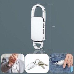 Voice Recorder 8GB Digital Audio Device Activated Sound Tape Dictaphone Keychain