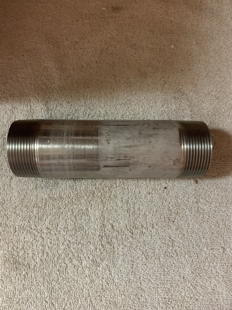 10 Pcs Merit Brass Pipe Nipples 304/304L Stainless Steel 1-1/2-In x 6-In4024-600