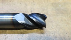 Hanita 4VP5S carbide 4fl endmill 1-1/8″ LOC REGROUND to 25.15mm and recoated