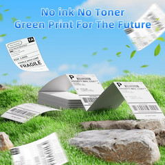 4X6 Thermal Labels, 1 Packs of 500 4X6 Fold Labels – Compatible with …