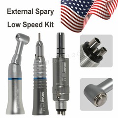 Dental Slow Speed Handpiece Contra Angle Straight Air Motor 2/4 Hand piece Drill