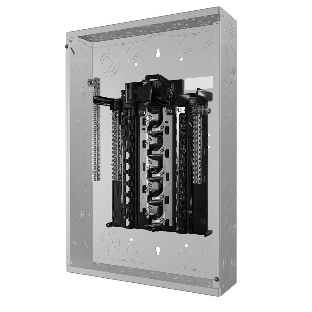 SN Series 100 Amp 20-Space 40-Circuit Main Breaker Plug-On Neutral Load Cente…