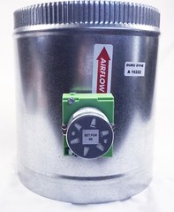 Durozone 7″ round HVAC motorized air control damper dampner 3 wire 24V AC RD-07