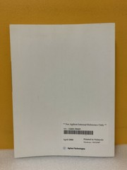 Agilent E4401-90449 PSA/ESA Series Spectrum Analyzers User/Programmer Reference
