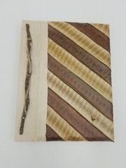 Natural Paper Leaves Cover w/Recycled Paper Notebook/Scrapbook Indonesia