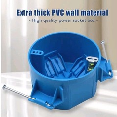 20 cu. in. 1-Gang New Work Round Ceiling Electrical Box,Nail-On, PVC, Pack Of 3