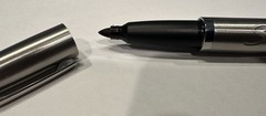 Vintage Sharpie Stainless Steel Refillable Permanent Marker 1747388 With Ink
