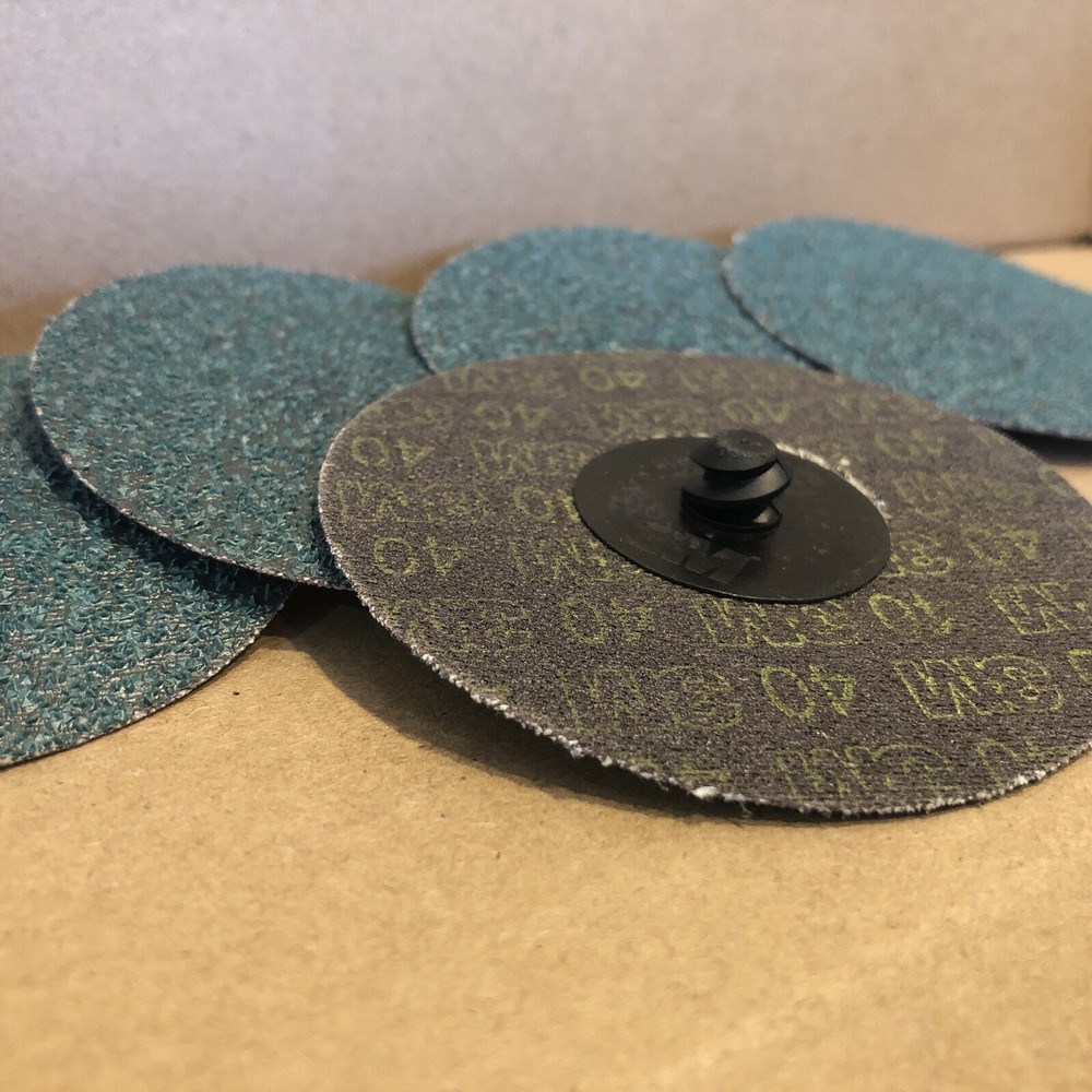 5~ 3M Green Corps Roloc Grinding Discs 3″ 40 Grit 3M 36534 replacement for 01408