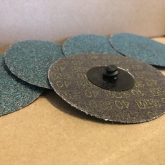5~ 3M Green Corps Roloc Grinding Discs 3″ 40 Grit 3M 36534 replacement for 01408