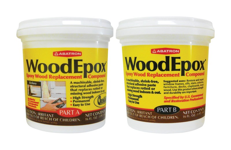 Abatron WE2PKR WoodEpox Indoor and Outdoor Epoxy Wood Repair Kit 2 pt.