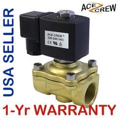 3/4 inch 220V-240V AC Brass Electric Solenoid Valve NPT Gas Water Air N/C