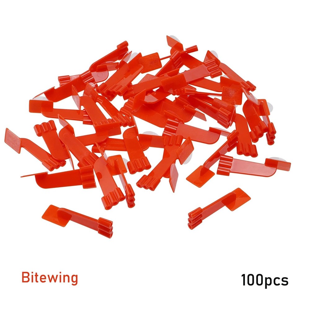 100pcs Dental X-ray Sensor Holder Self Adhesive Bite block fits Ring Arm Set