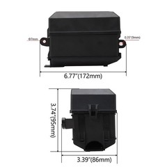12V Fuse Relay Box, 6 Way with 6 Relays and 6 ATC/ATO Blade Fuses, 4-Pin Rela…