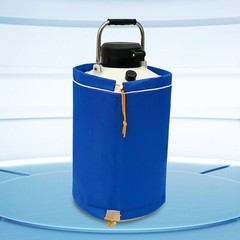 10L Liquid Nitrogen Container LN2 Nitrogen Cryogenic Container Tank 5cm Caliber