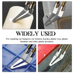 SHMZK 4 PCS Plastic Smoothing Tip Head, Plastic Welder Soldering Tip Smooth H…
