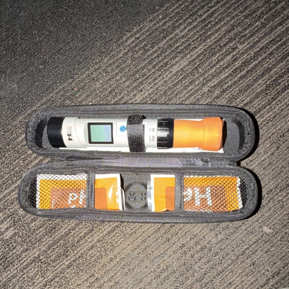 HM Digital pH Meter Conductivity TDS Temperature Meter with Case & Calibration