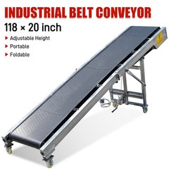110V Inclined Belt Conveyor Production Line Climbing Conveyor Feeding Machine