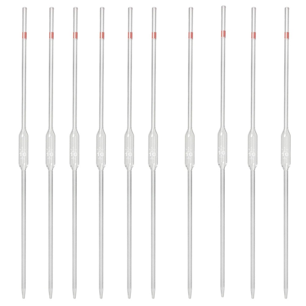 Pipette – Volumetric, 10ml Capacity. Pack of 10.