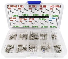 XL Crystal Oscillator Assortment Box Kit 20 Types 348 MHz 65 PCS