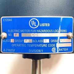 111932.00 Leeson 1/3HP Explosion Proof Motor, 1725-1425RPM