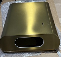 Bradley 2B1-110000-BR Elvari Brushed Brass Paper Towel Dispenser Medium capacity