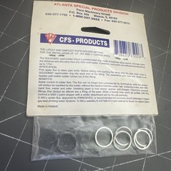 6 Pc. Silver/Tin Solder Joint Brazing Rings Rings 1/2 Inch SOLDOMAT by CFS