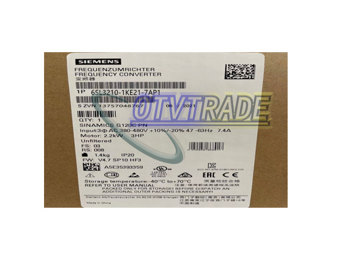 1PIECE SIEMENS INVERTER 7.5KW 6SL3210-1KE21-7AP1 6SL3 210-1KE21-7AP1 NEW