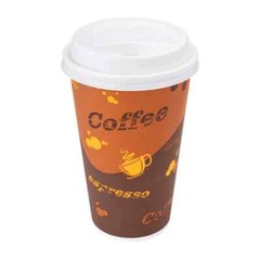 Karat 16oz Paper Hot Cups – Coffee (90mm) – 1,000 ct, C-K516