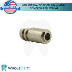 Dental Fixture Analog WP Nobel Brånemark® Compatible Ø5.0mm External Hex