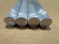 4 Pieces 1″ Aluminum 6061 Rod x 12″ long, Solid Extruded Bar