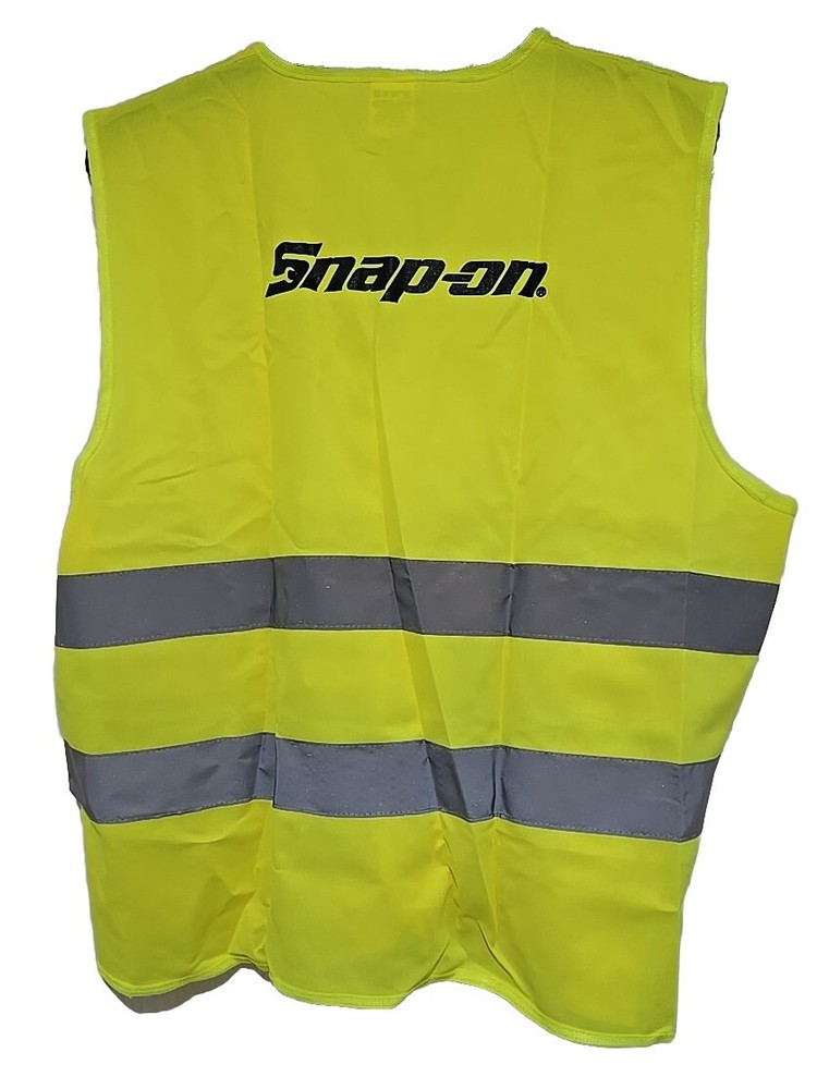 Snap On Tools CLASSIC Hi Vis Reflective PPE Safety Vest ONE size fits all, NEW!!