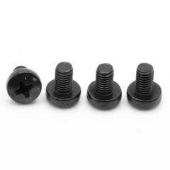 Stainless Screws for MINI Cooper License Plates (Set of 4, Black, Rear)
