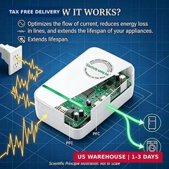 New Universal Energy-Saving Box, Reduce Electricity Bills, Plug-and-Play, Power