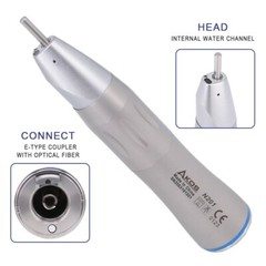 Dental 1:5 1:1 Red Contra Angle Low Speed Handpiece w/ Optic Fiber LED X95L/X25L