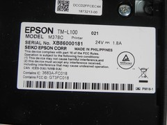 Epson TM-L100 M378A Linerless Sticky Label Printer USB Ethernet Serial LOW USAGE