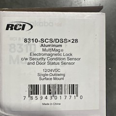 RCI 8310-DSSx28 MultiMag Electromagnetic Lock w/ DSS 12/24 VDC 1500 lb. 8 Series
