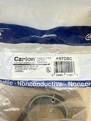 Carlon E97DSC Floor Box Cover Duplex Receptacle Caramel Color