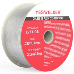 E71T-GS Flux Core MIG Wire .030/.035 2/10LB 1-5pk Gasless Mild Steel Welding