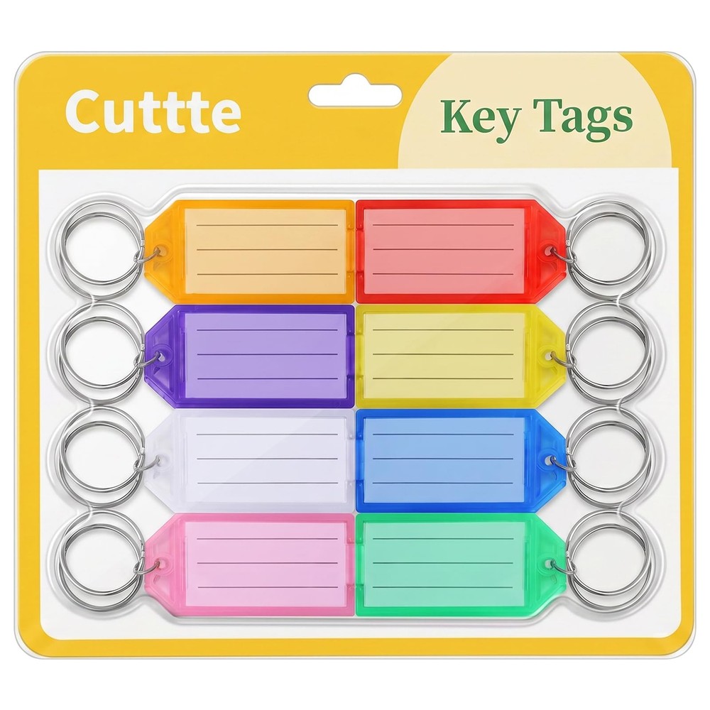Cuttte 16 1.15 x 2.2 inches, Red Orange Yellow Green Blue Purple Pink White