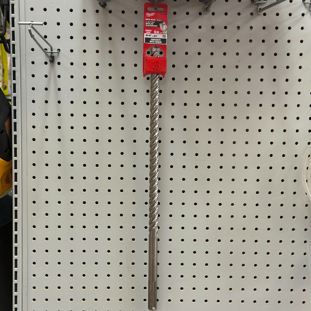 Milwaukee 3/4 in. x 21 in. 4-Cutter SDS-MAX Carbide Drill Bit