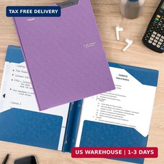 Five Star 2-Pocket Folder, Plastic Folder with Stay-Put Tabs and Prong Fasteners