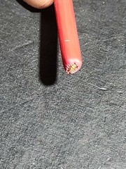 Prestolite #8awg SXL SAE J1128 XLPE Automotive Lead/Primary Wire 125C Red /25ft