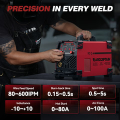 2026 ARCCAPTAIN MIG Welder 200A Upgraded 6 IN 1 Welding Machine 110V/220V