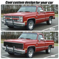 1981-1987 Chevy GMC C/K Suburban Blazer Jimmy Polished Aluminum Billet Grille