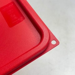 CARLISLE (6 PACK) Square Food Storage Container Lid 6-8qt Red 1197105