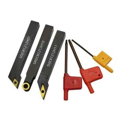 3pcs 12 mm External Indexable Lathe Turning Tool Holder + 3PCS Inserts Set