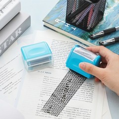 Identity ID Theft Protection Roller Stamp Guard Privacy Confidential Data Secure